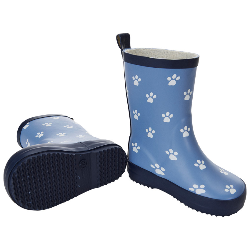 Botas de lluvia Marshall Patrulla Canina con estampado de huellas para bebé niño 