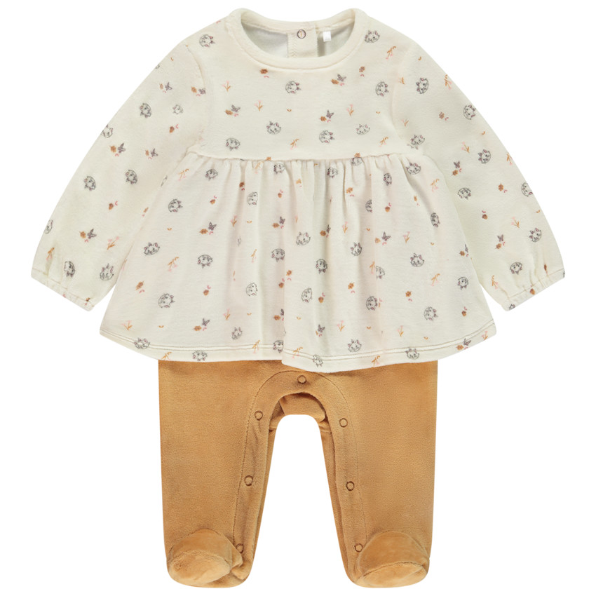 Pelele de terciopelo efecto 2 en 1 Marie Disney para bebé niña 