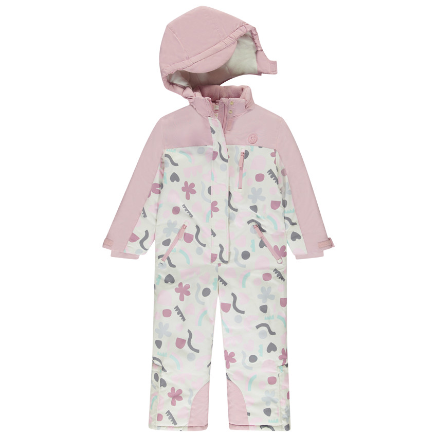 Mono de esquí con estampado artístico para niña 