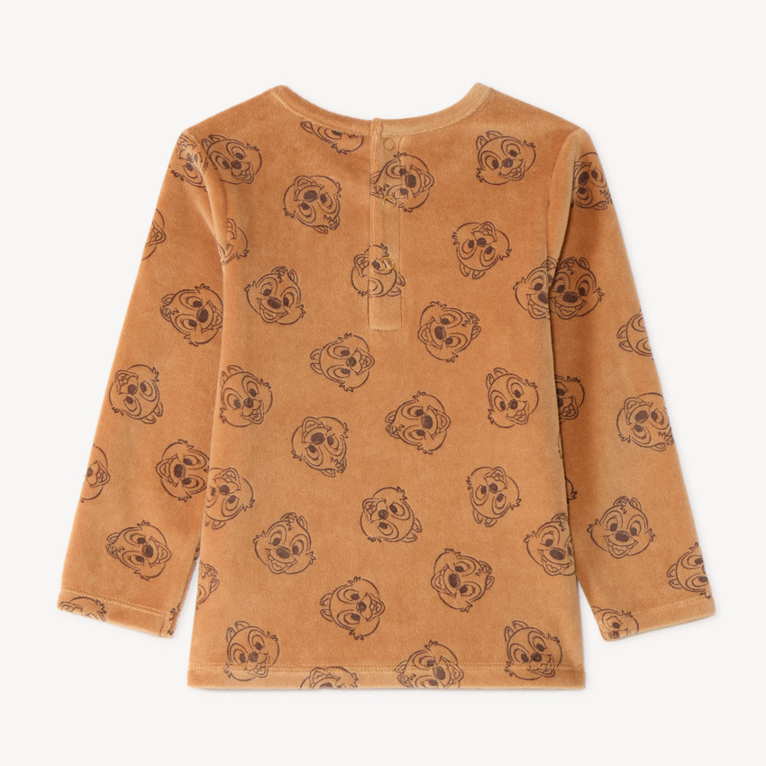 Conjunto de pijama de 2 piezas para bebé niño con estampado de Tic y Tac de Disney (Acabados diferentes según la edad) 