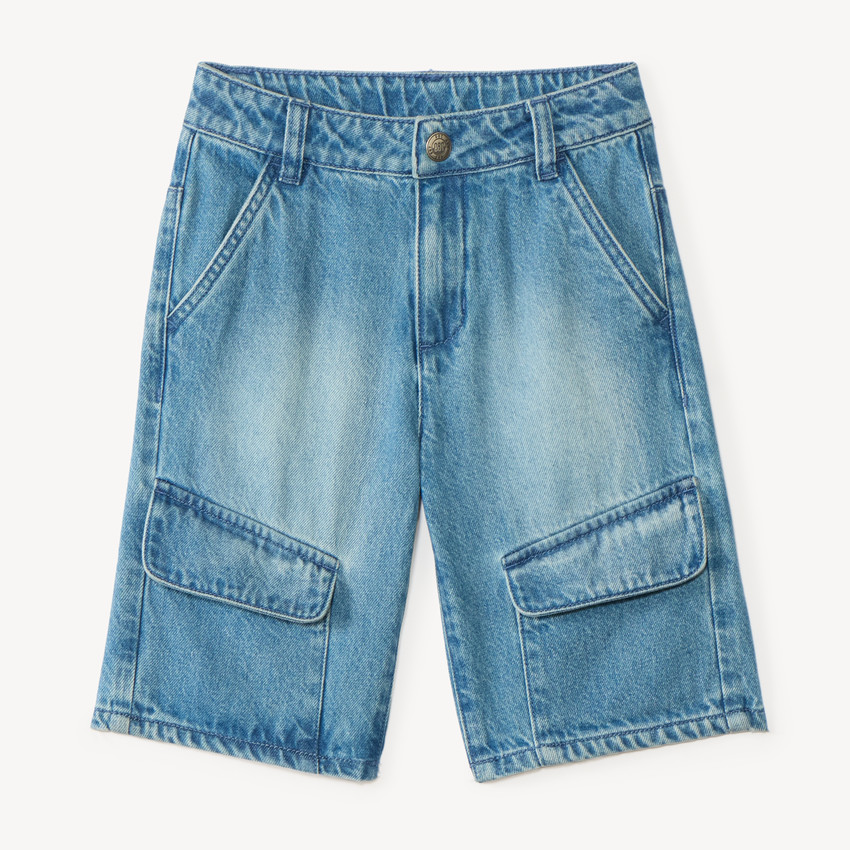 Bermudas skater de denim para niño 