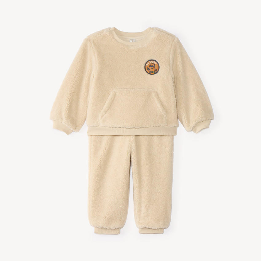 Conjunto de chándal de sherpa para bebé niño. 