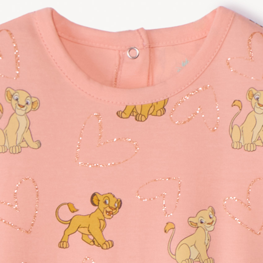Lote de 2 peleles El Rey León Disney para bebé niña con aperturas diferentes según la edad 