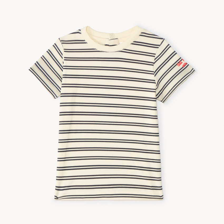 Conjunto de overoles + camiseta de rayas para bebé niño 