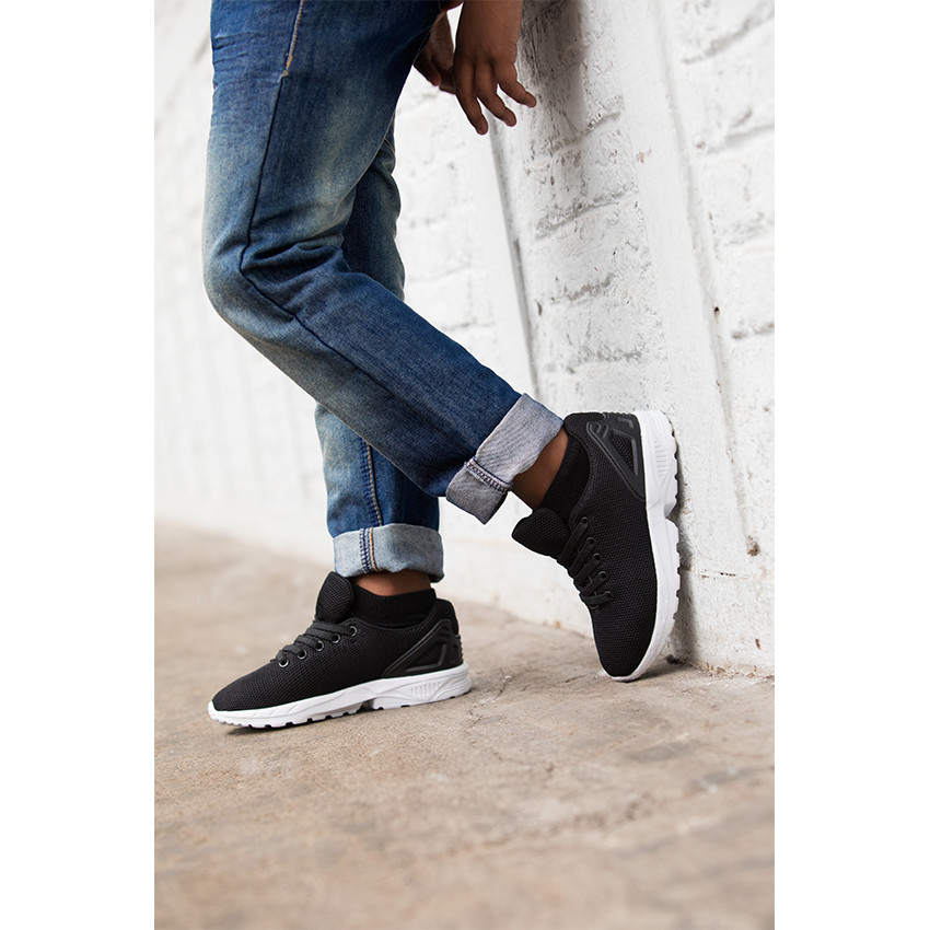 Zapatillas deportivas bajas de malla con cordones elásticos del 28 al 35 