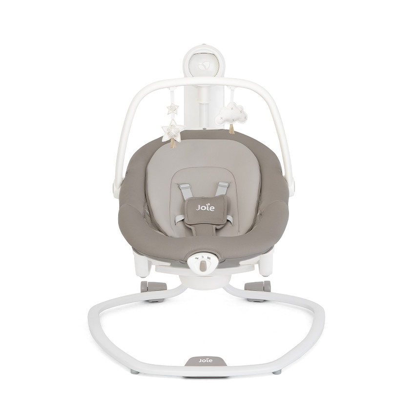 Balancelle électrique et transat Serina 2 en 1 walnut 