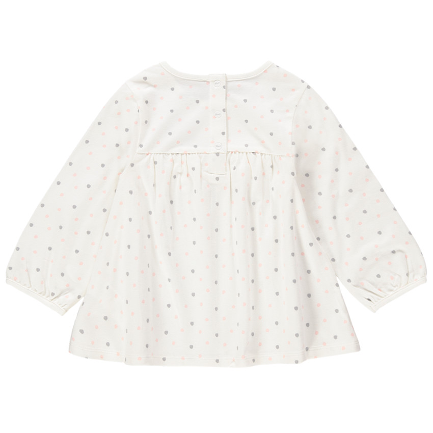 Túnica de manga larga con lunares all over y parche de María de los Aristogatos 