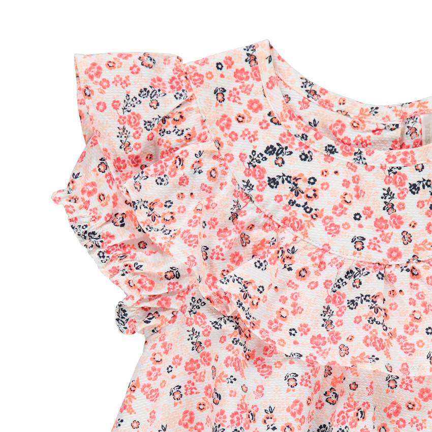 Ensemble avec tunique fleurie et legging uni 