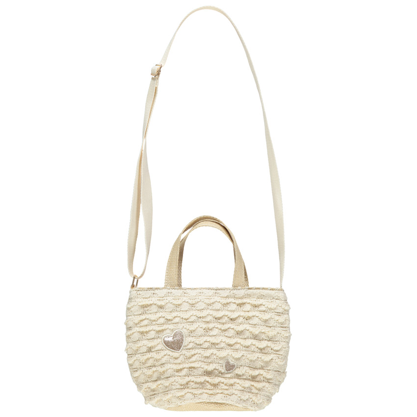 Bolso bandolera detalle puntilla con asas 