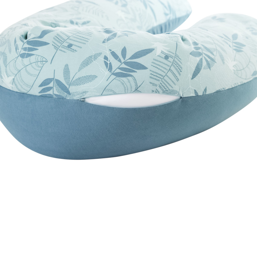 Cojín de lactancia Pineapple con funda azul 160 cm 