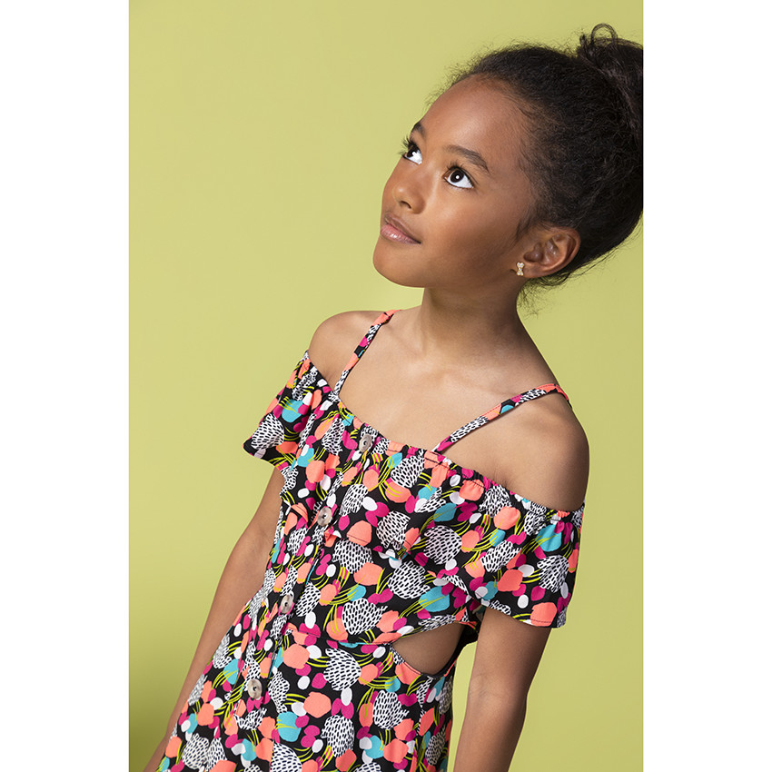 Vestido largo detalles cut out 