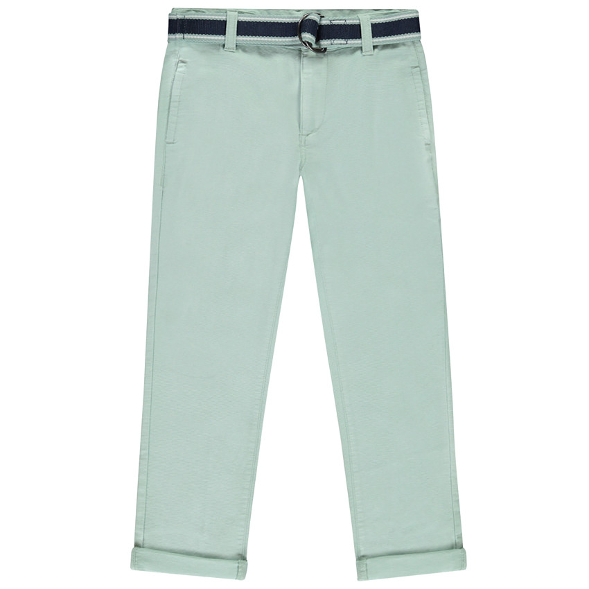 Pantalón chino con cinturón bicolor para niño  Additional Pantalón chino con cinturón bicolor para niño