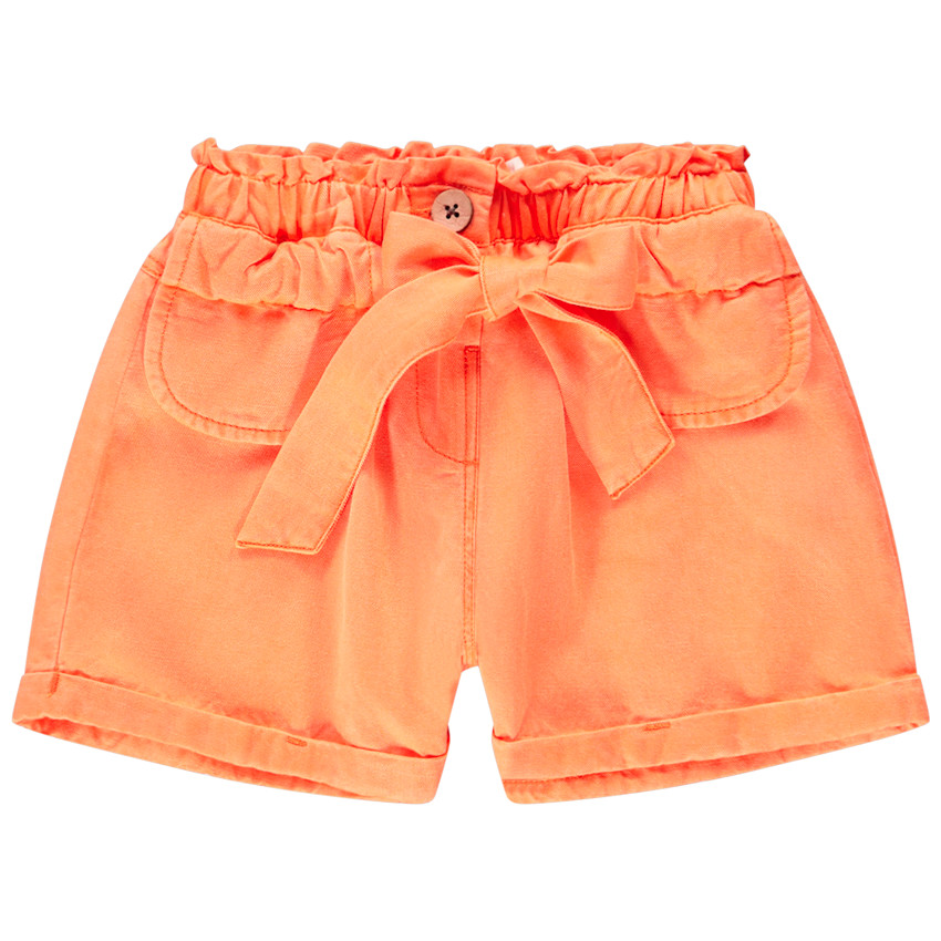 Short en toile uni pour fille  Additional Short en toile uni pour fille