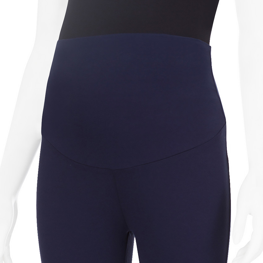Leggings de embarazo cortos con banda alta 