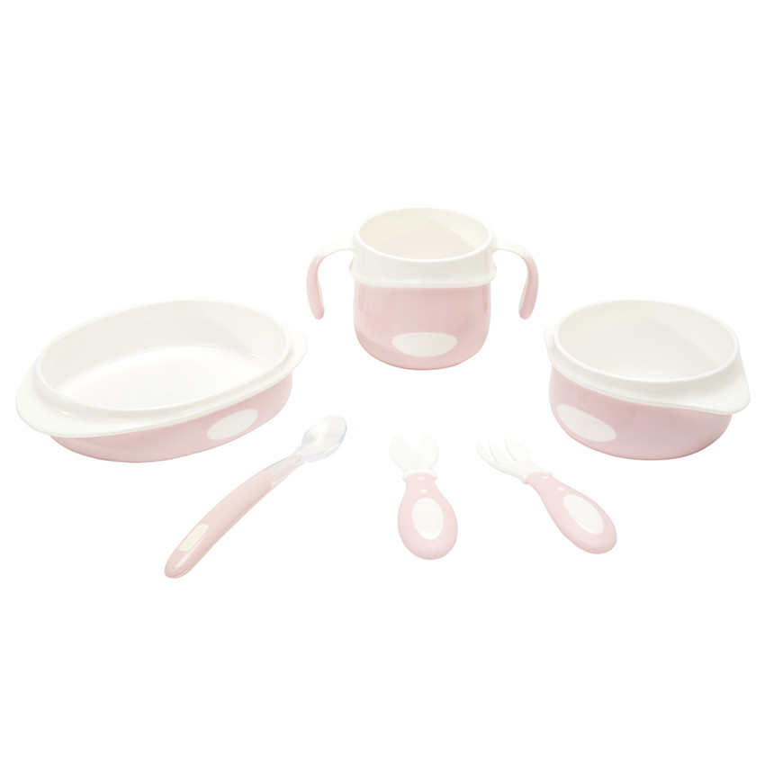 Set de comida Yummix de silicona Rosa 