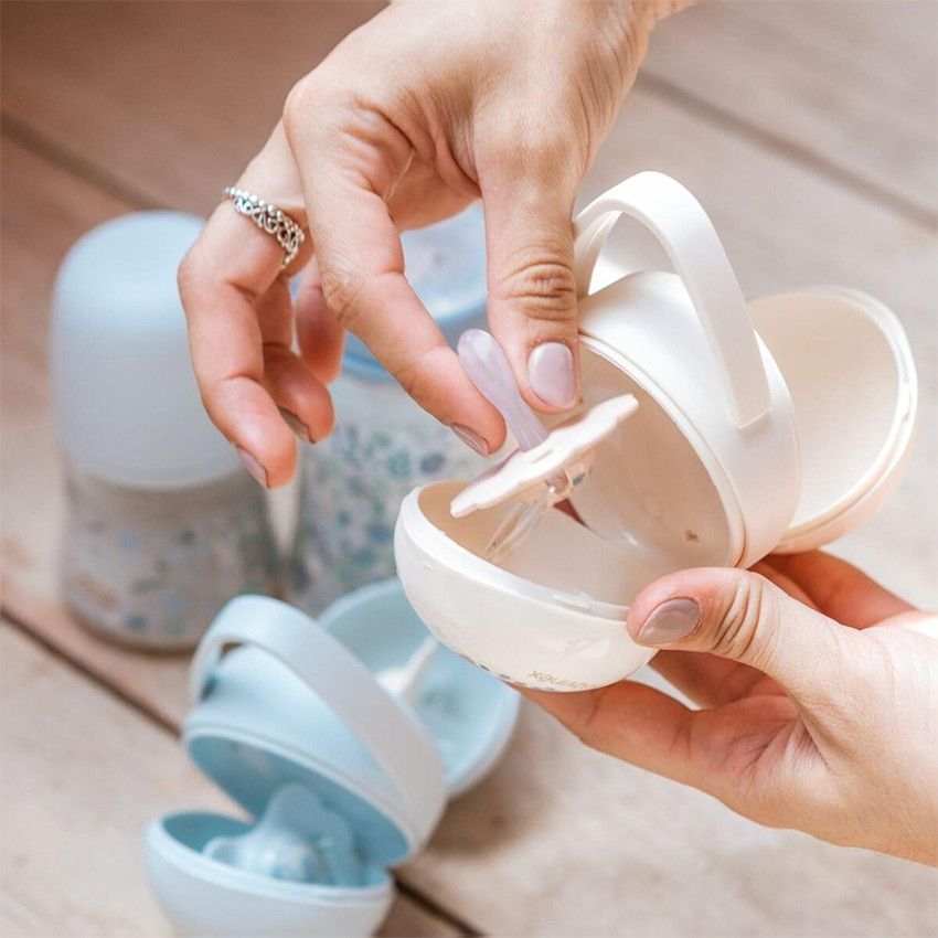 Portachupetes dúo Wonder Liberty beige 