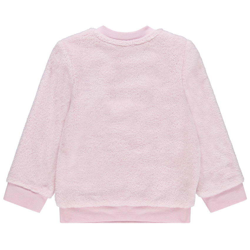 Sudadera de borreguillo rosa con mensaje de lentejuelas doradas  Additional Sudadera de borreguillo rosa con mensaje de lentejuelas doradas