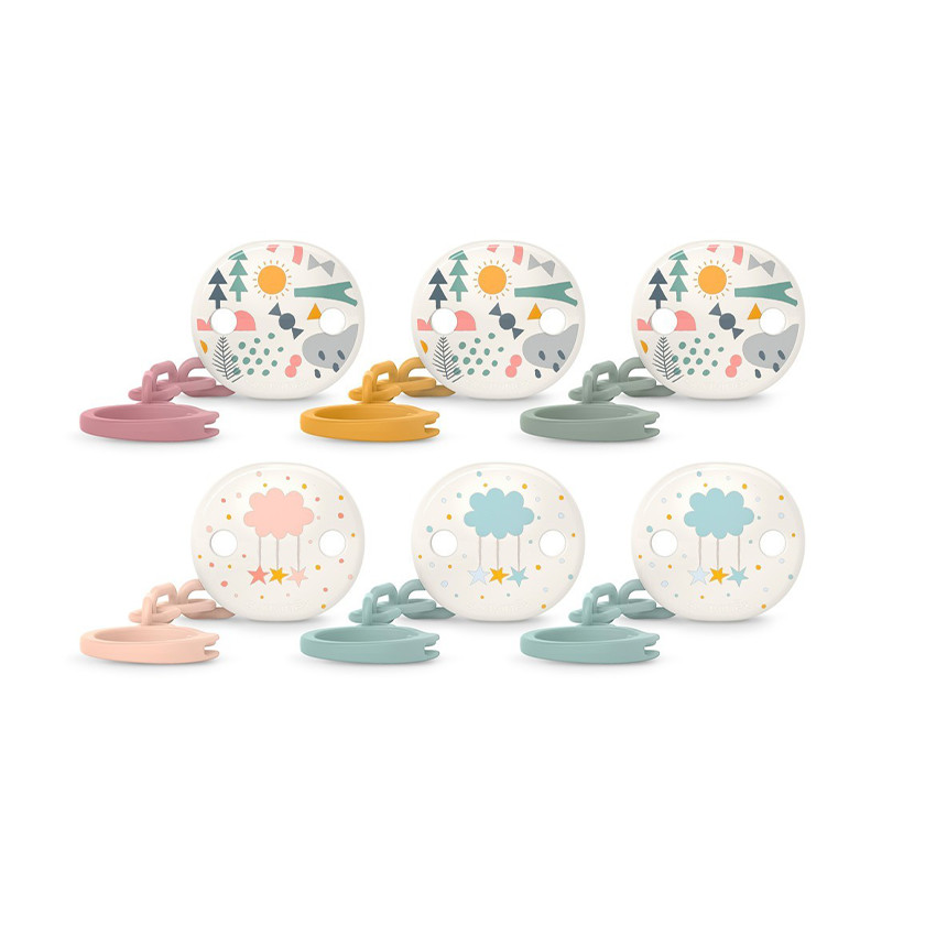 Sujetachupetes broche con pinza Prints (modelo aleatorio) 