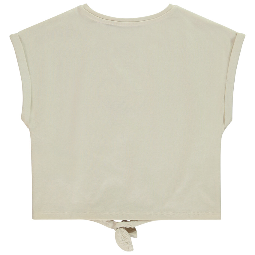 Camiseta de manga corta con nudo para niña 