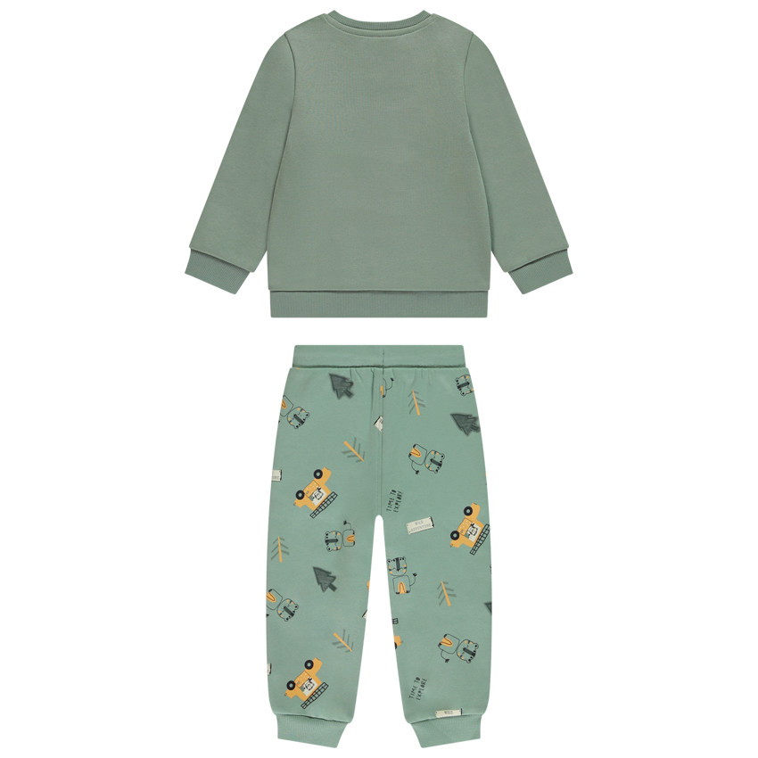 Conjunto jogging estampado león safari para bebé niño 