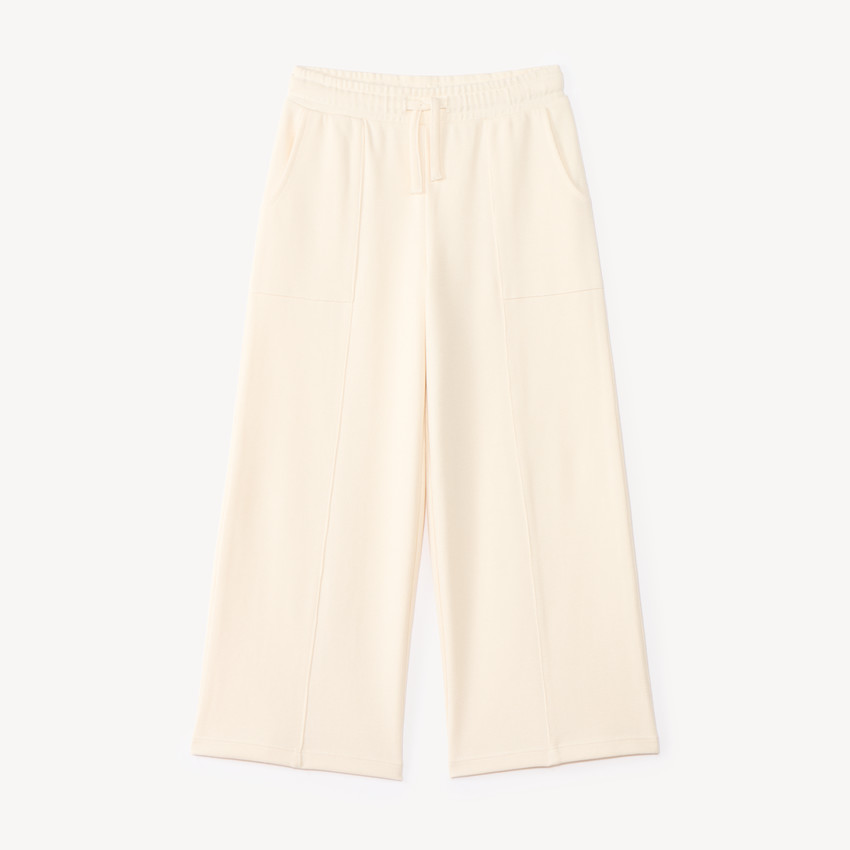 Pantalón de chándal amplio liso para niña 