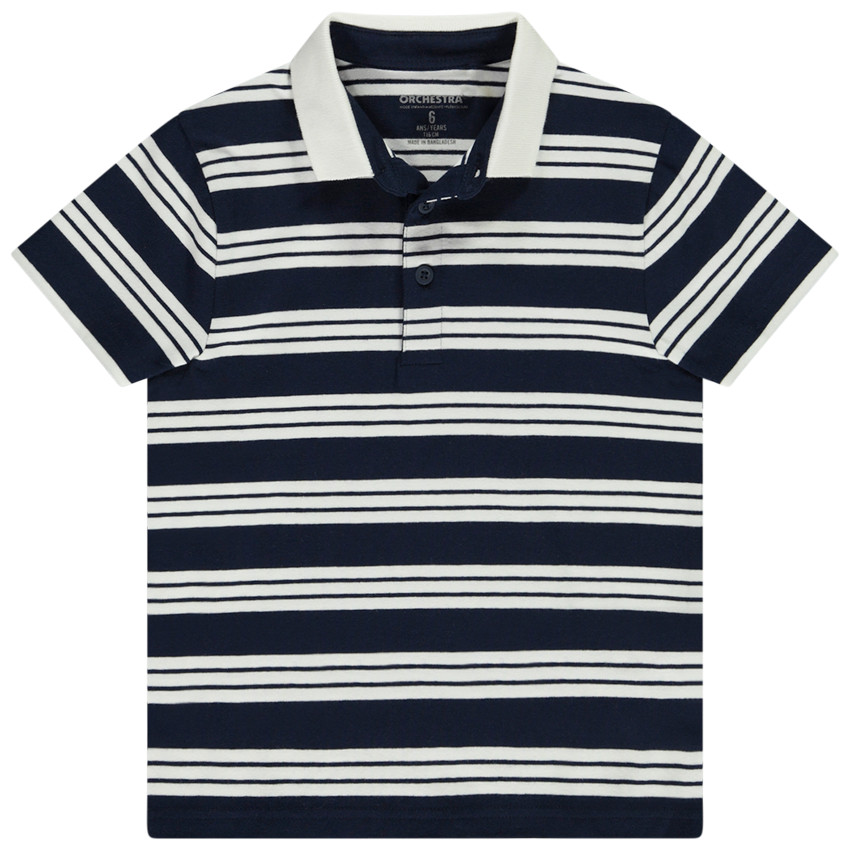 Polo manga corta rayas para niño 