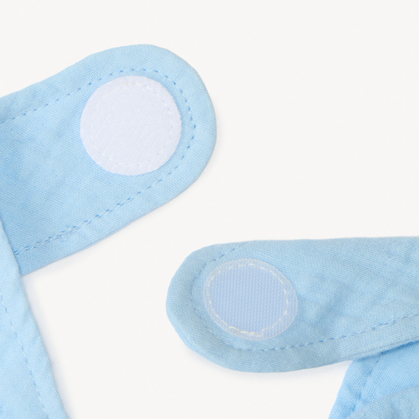 Lote de 3 baberos bandana de gasa de algodón con estampado de arándanos para niña. 