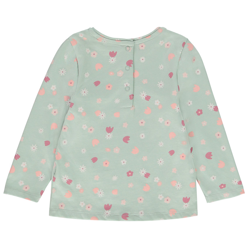 Pack de 2 camisetas de manga larga de jersey para bebé niña 