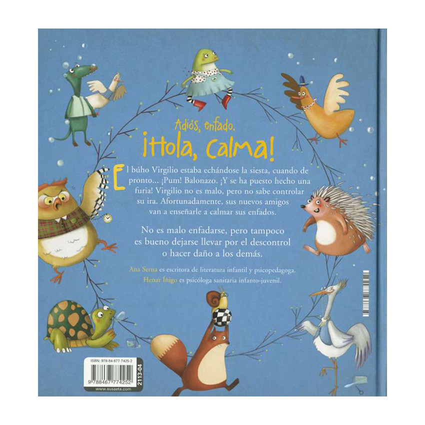 Libro Adiós, enfado. ¡Hola, calma! +5años 