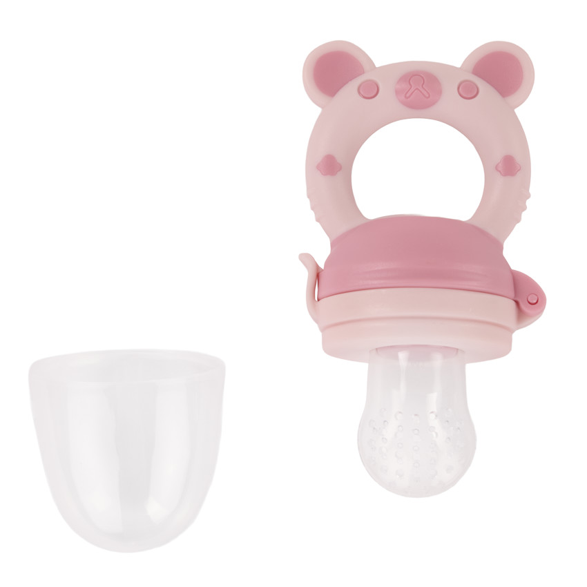 Grignotador de silicona Miamix - Rosa 