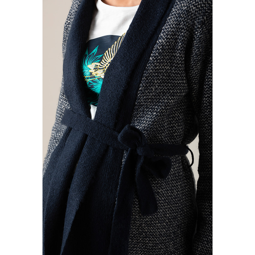 Chaqueta de premamá de punto sin botones 