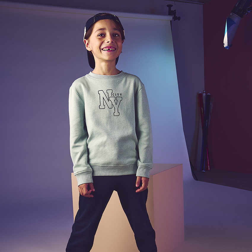 Sudadera de felpa estampada "NY city" para niño  Additional Sudadera de felpa estampada "NY city" para niño