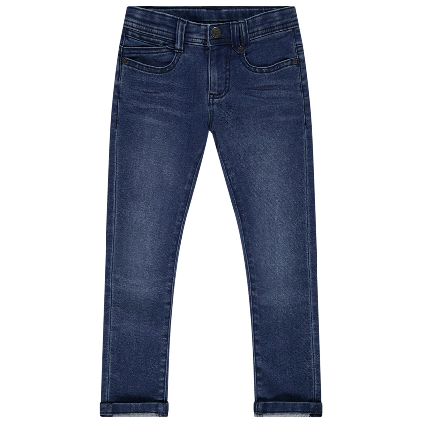 Jean slim motivo de olas en relieve para niño 