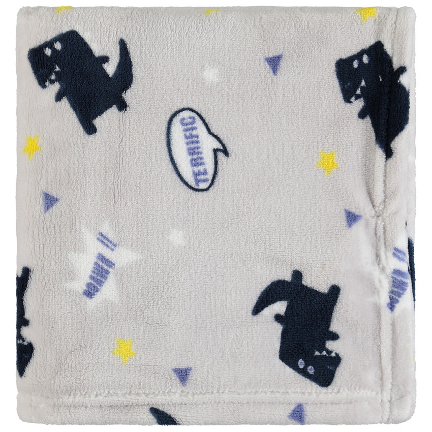 Manta de sherpa con estampado de dinosaurios  Additional Manta de sherpa con estampado de dinosaurios