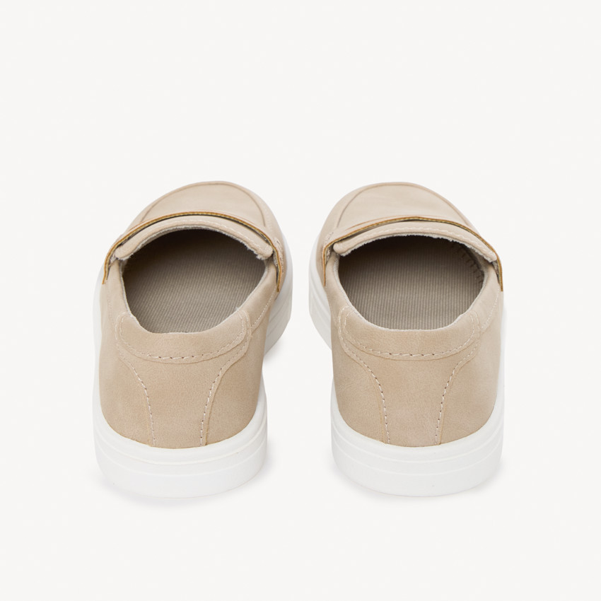 Zapatos tipo barco de efecto nubuck para niño 