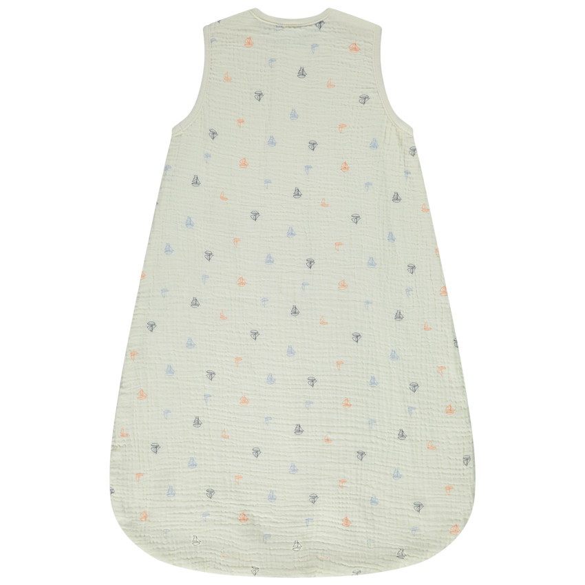 Saquito de dormir doble gasa TOG 1 estampado veleros para bebé niño 