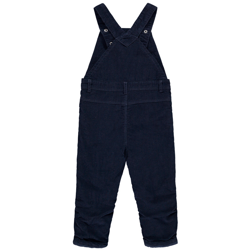 Pelele largo de terciopelo con insignia para bebé niño 