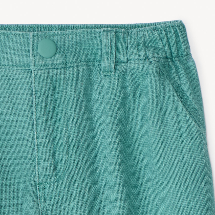 Bermudas lisas de tela para niño 