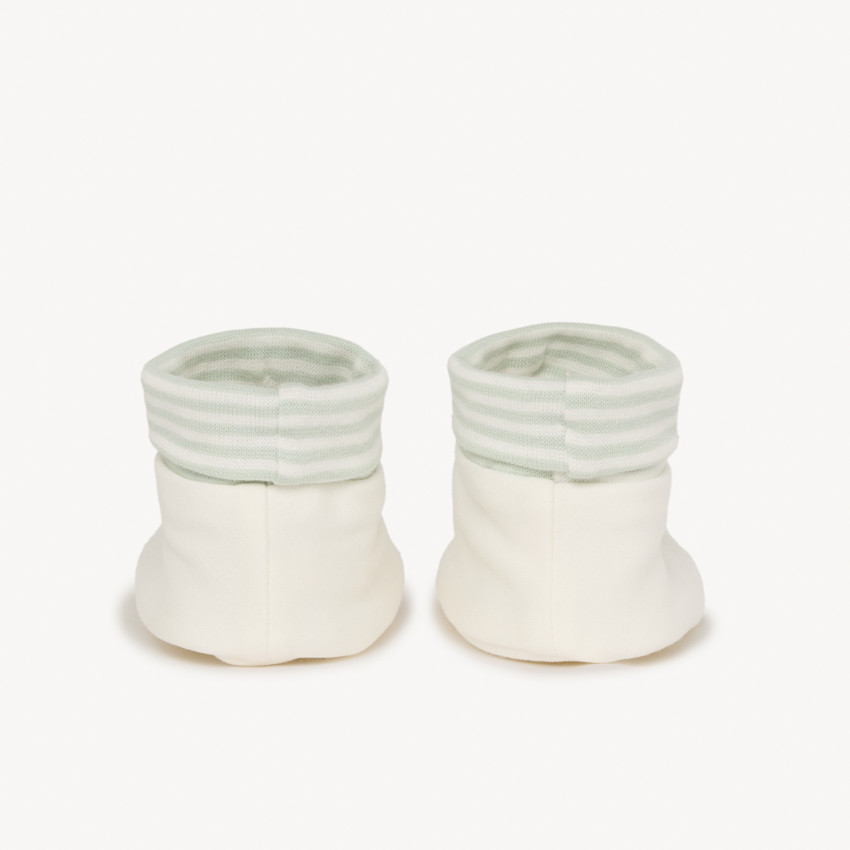 Patucos estampados "Mon papa/Ma maman d