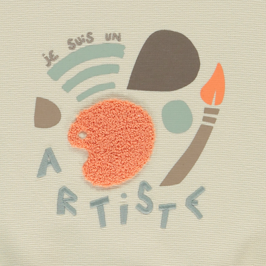 Sudadera oversize con estampado de pintura para bebé niño 