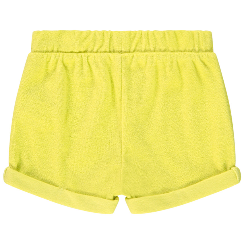 Short de felpa liso para bebé niña 