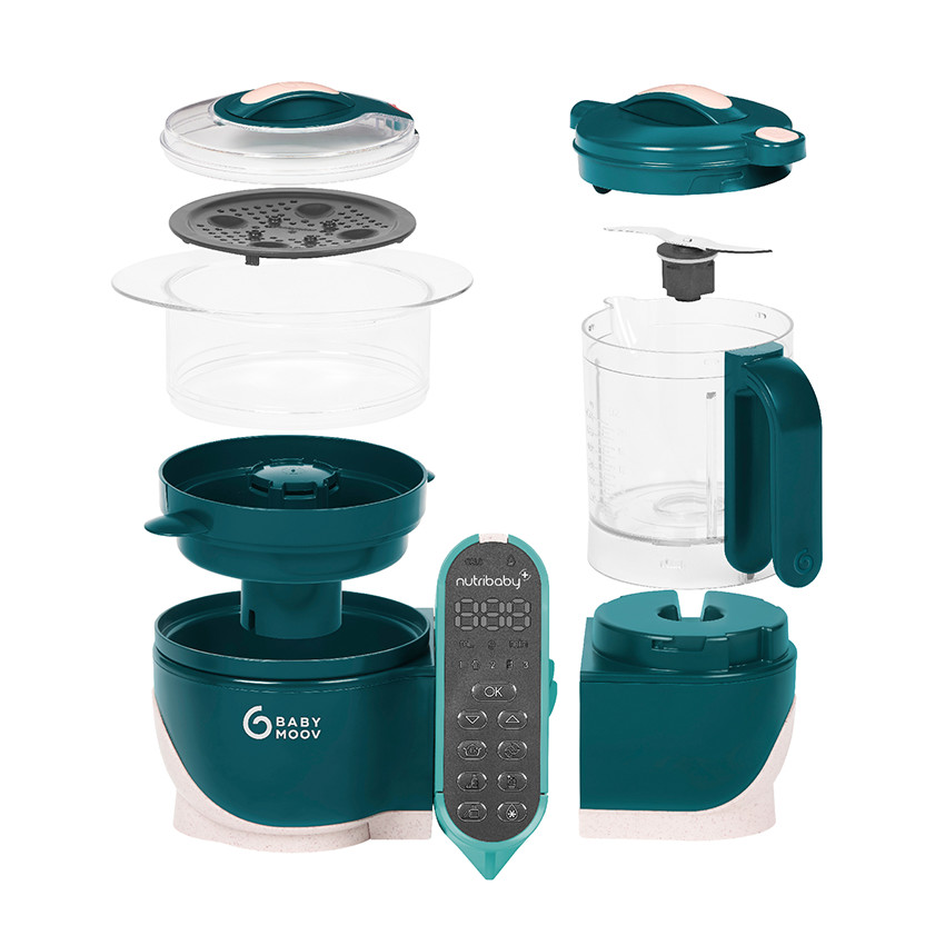 Robot de cocina para bebés 6 en 1 NutriBaby+ Opal green 