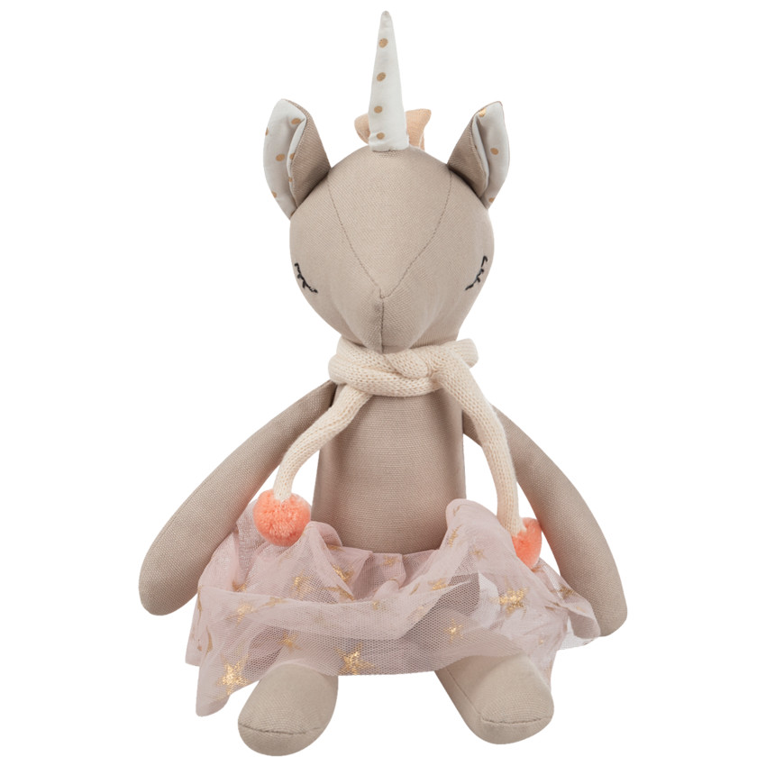 Peluche unicornio con falda de tul 