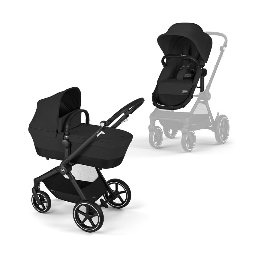 Poussette 2 en 1 convertible Eos Lux black/moon black  Additional Poussette 2 en 1 convertible Eos Lux black/moon black