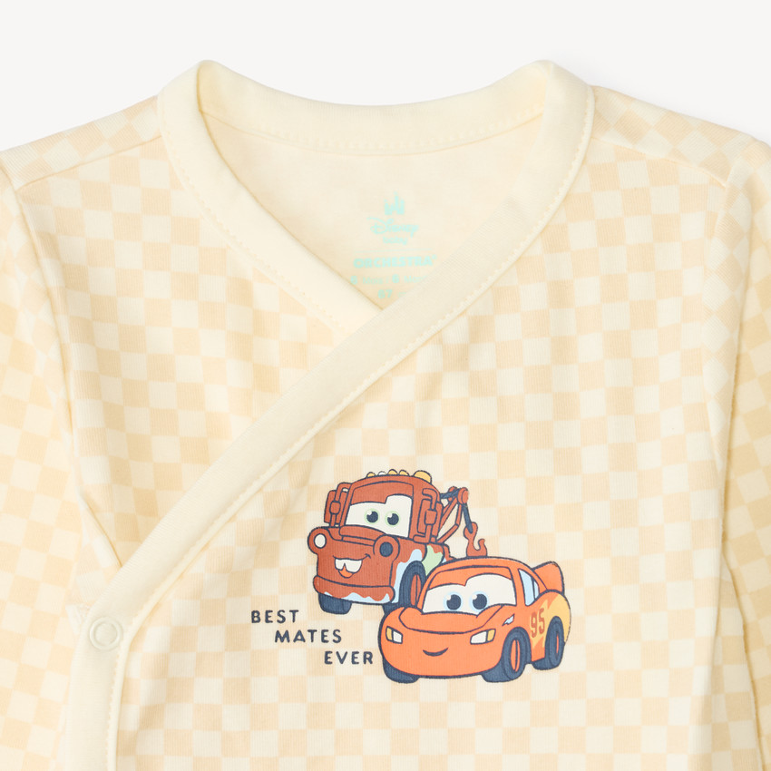 Lote de 3 bodies de manga larga para bebé niño Flash McQueen Disney-Pixar 