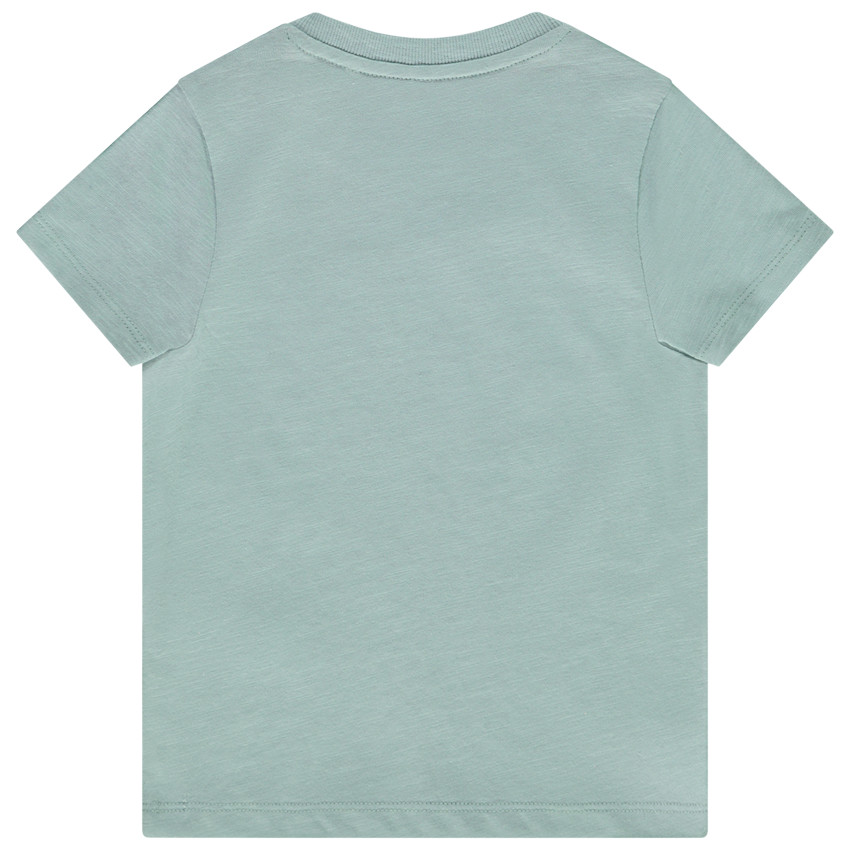 Camiseta de manga corta de punto flameado estampado Londres para bebé niño 