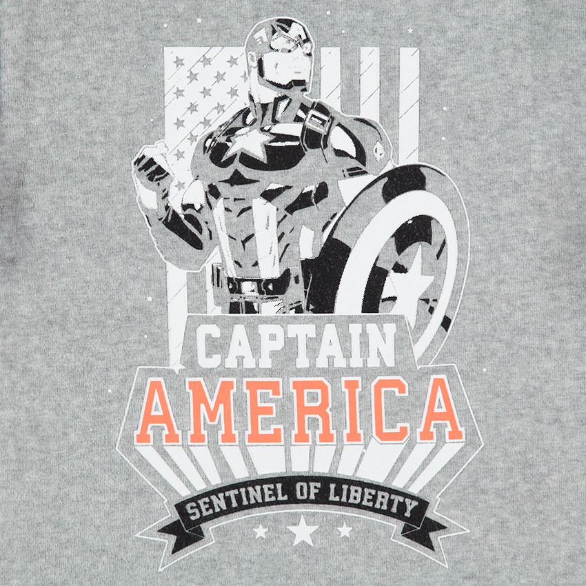 Júnior - Pijama de terciopelo punto con estampado de Capitán América ©Marvel 