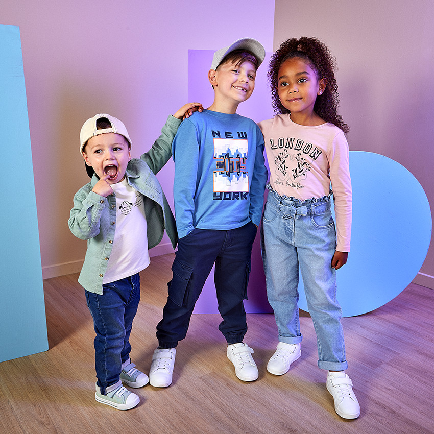 Camiseta de manga larga con estampado fantasía para bebé niño 