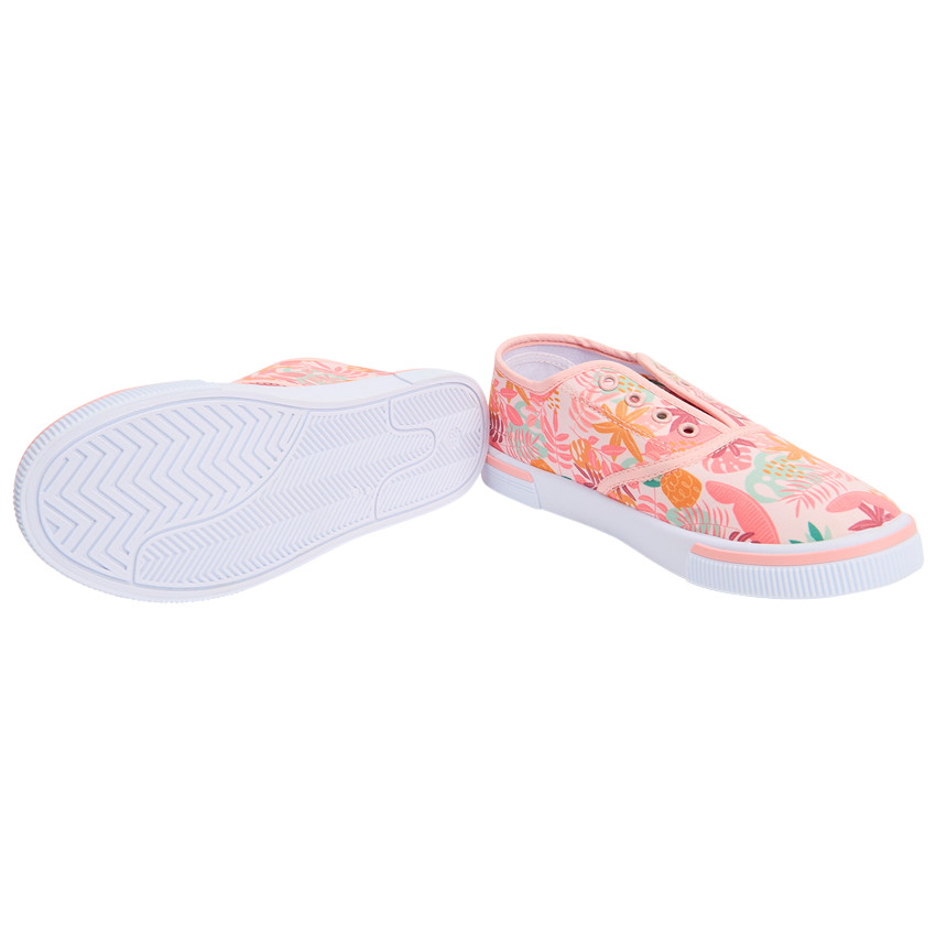 Zapatillas bajas de lona con estampado tropical para niña  Additional Zapatillas bajas de lona con estampado tropical para niña