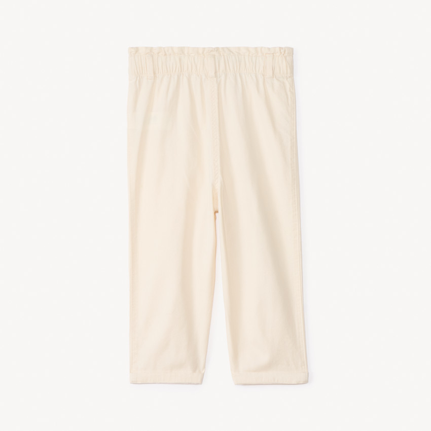 Pantalón de tela lisa para niña bebé 